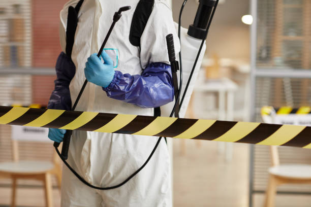 Professional Biohazard Cleanup technician working in Hume, CA